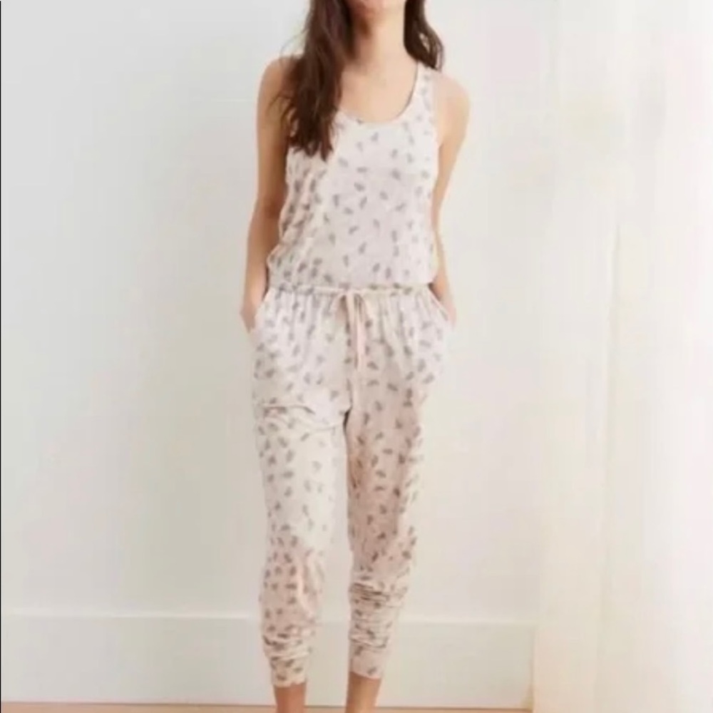 Aerie Track Jumpsuit Pebble Color Size XS